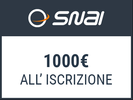 Bonus SNAI 1000€ senza deposito