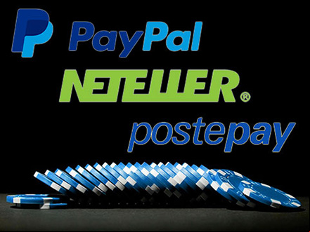 lista di casino con paypal, postepay e neteller