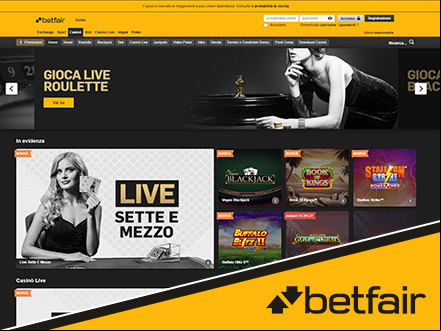 recensione del casino online Betfair