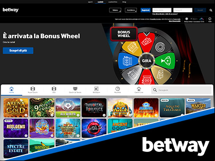homepage del casino online Betway