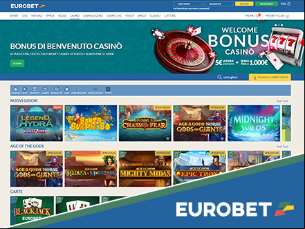 bonus Eurobet casino 5€ a tutti i nuovi iscritti