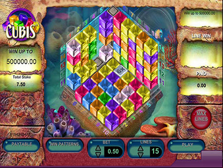 grafica del gioco arcade Cubis