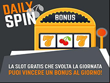 promozione Daily Spin di SNai casino