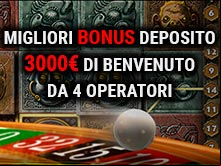 migliori bonus di benvenuto