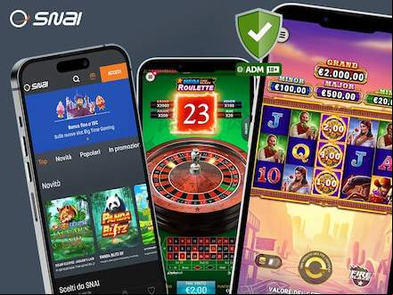 Anteprima delle App di SNAI su smartphone