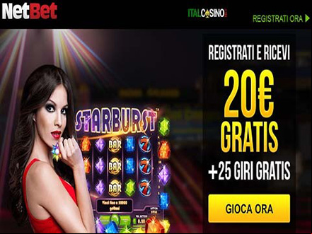 bonus benvenuto del casino NetBet