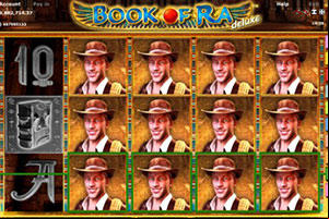 Vincita con scatter su Book of Ra