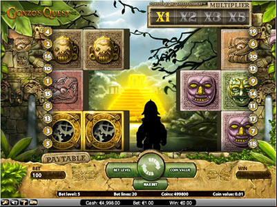gioco bonus con free spin su Gonzo's Quest