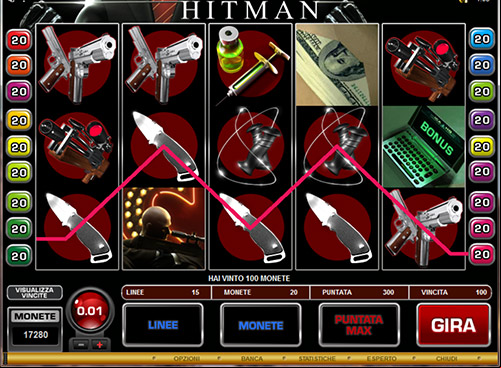 aspetto della slot Hitman