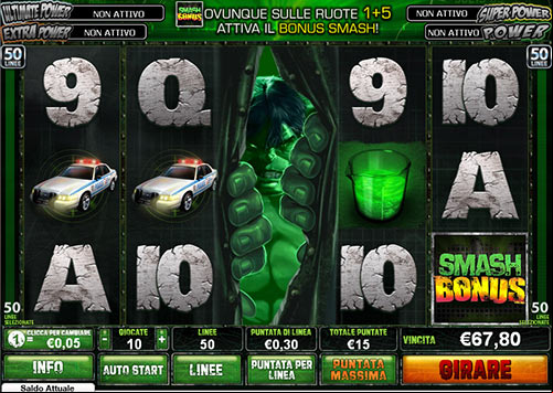 aspetto grafico del gioco Hulk