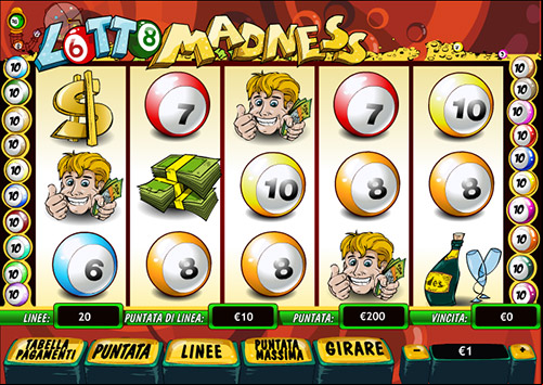 i simboli su Lotto Madness
