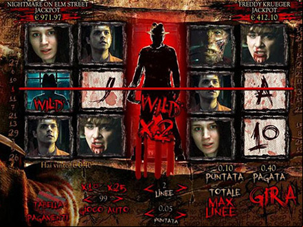 la slot machine Nightmare on Elm Street