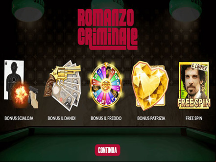 aspetto grafico della slot Romanzo Criminale
