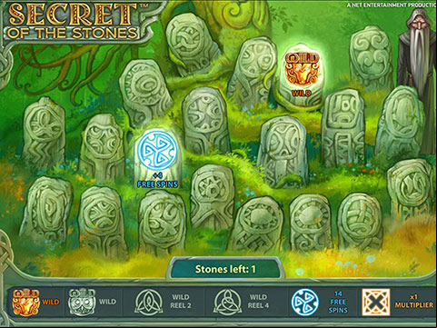 il gioco bonus della slot machine secret of the stones